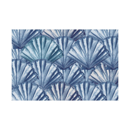 Landscape Navy Shells Poster