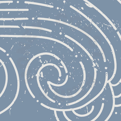 Coastal Blue Sun And Wave Digital Prints