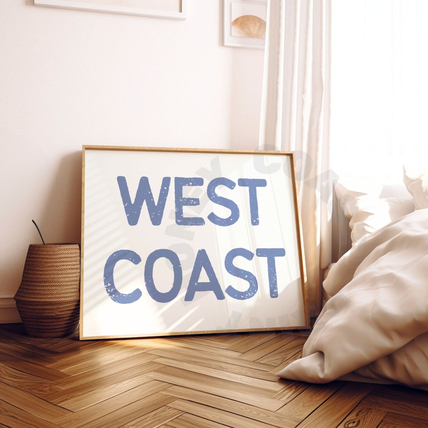 Landscape Coastal Blue West Coast Poster