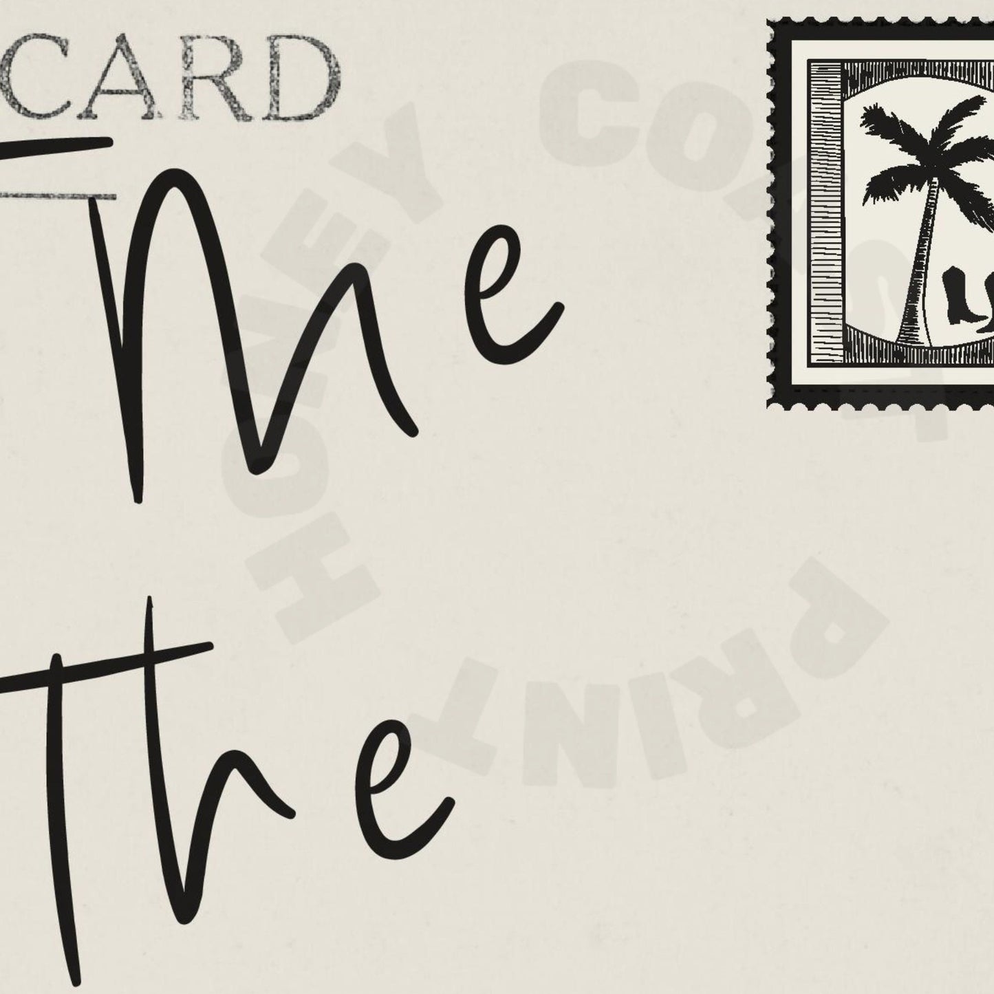 Landscape Monotone Meet Me At The Beach Letter Digital Prints