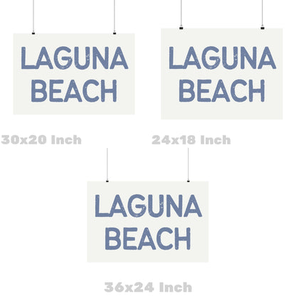 Landscape Coastal Blue Laguna Beach Poster