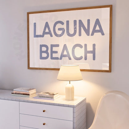 Landscape Coastal Blue Laguna Beach Poster