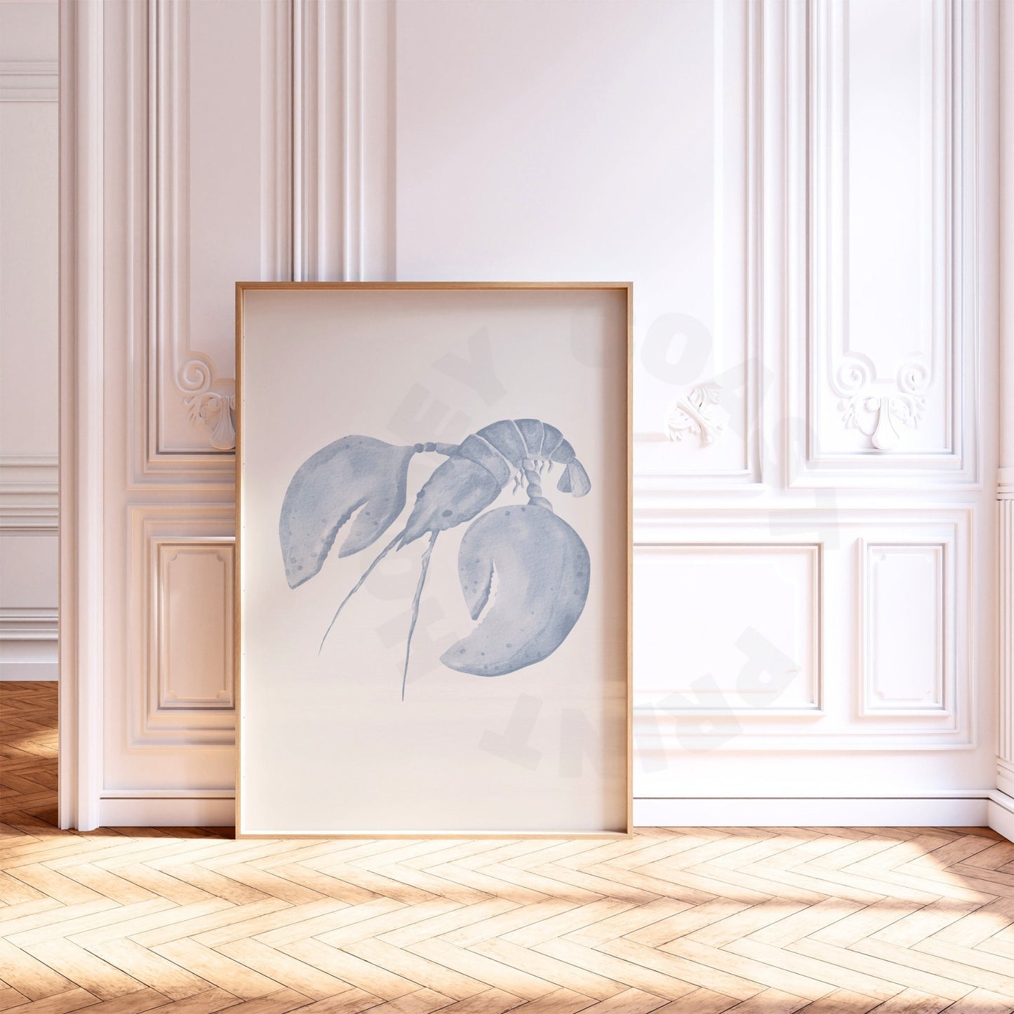 Coastal Blue Lobster Digital Prints