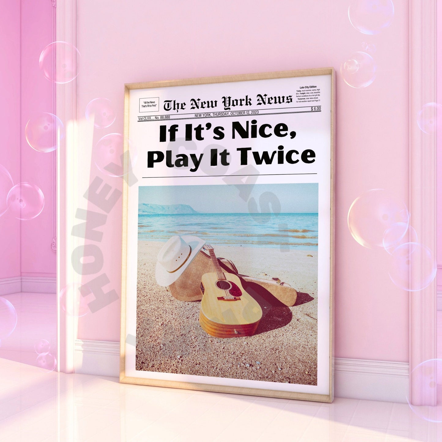 If It's Nice Play It Twice Newspaper Digital Prints