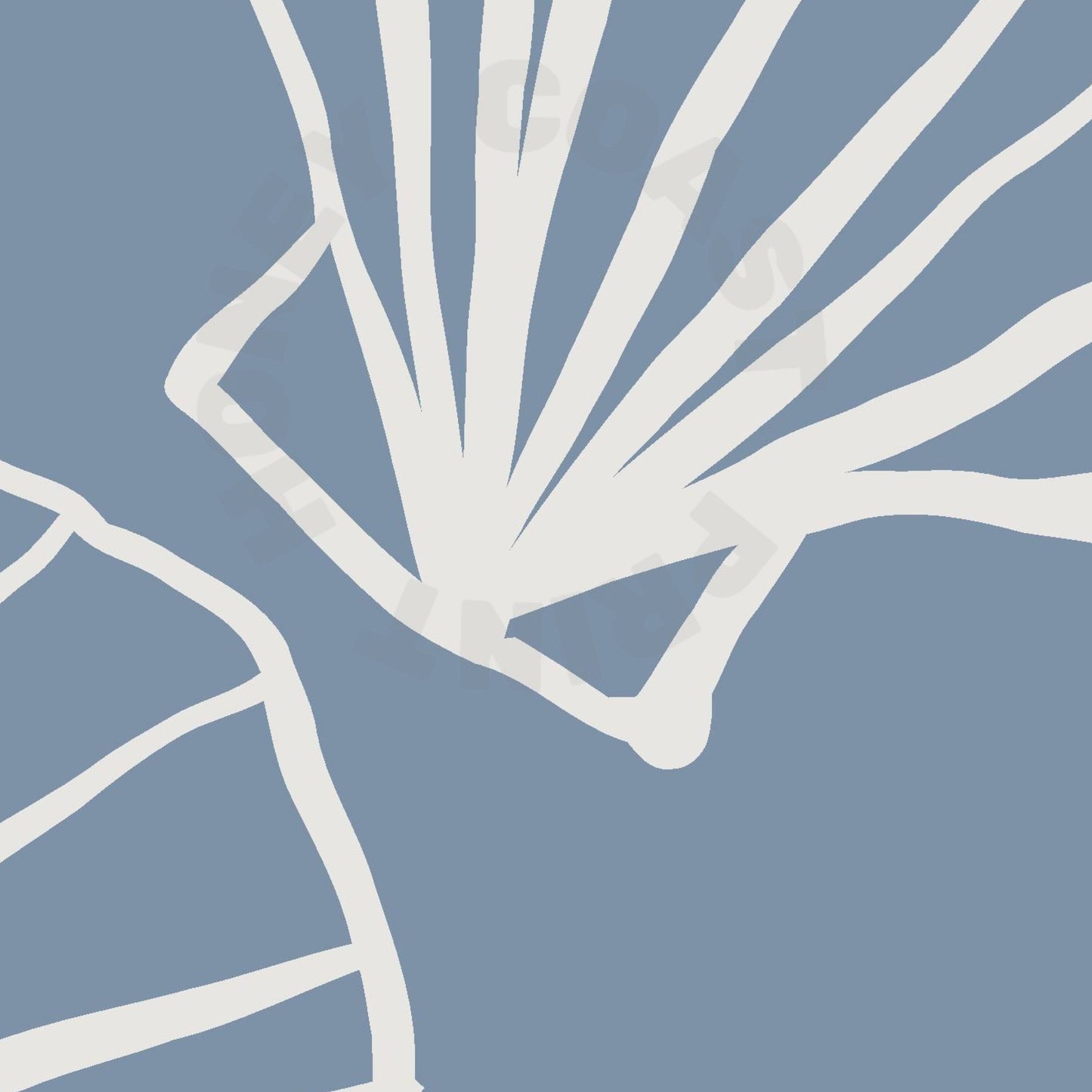 Coastal Blue Seashells Sketch Digital Prints